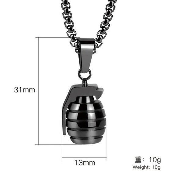 ❤️Custom Unique Hand Grenades Necklace, N90201P114 - Picture 7 of 8